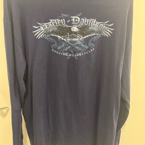 Harley-Davidson Dark Blue Long Sleeve Tee